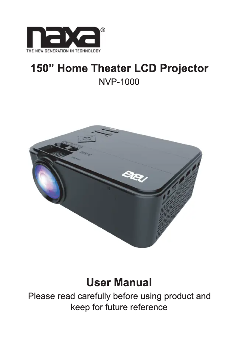 Imagen de la primera página del manual del dispositivo NVP-1000