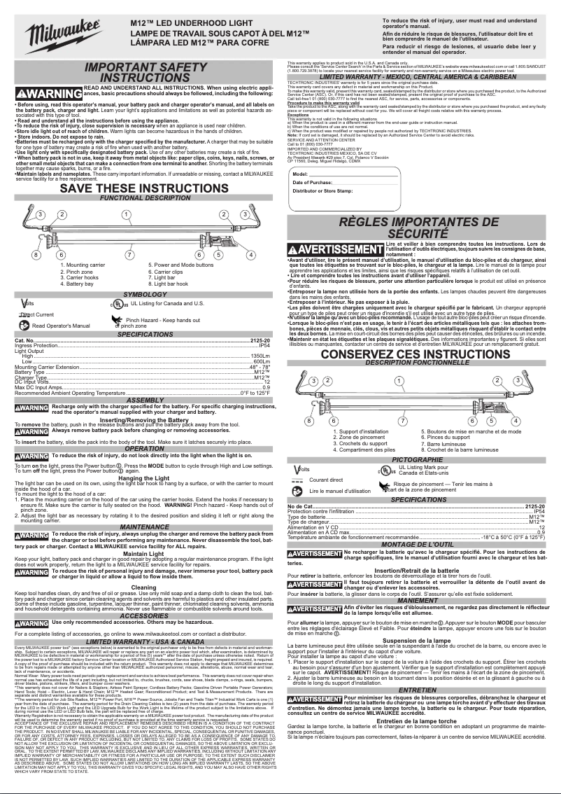 Imagen de la primera página del manual del dispositivo M12 2125-21XC