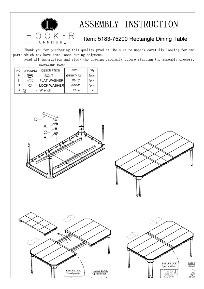 Página nº 1 - Manual de usuario Hooker 5183-75200