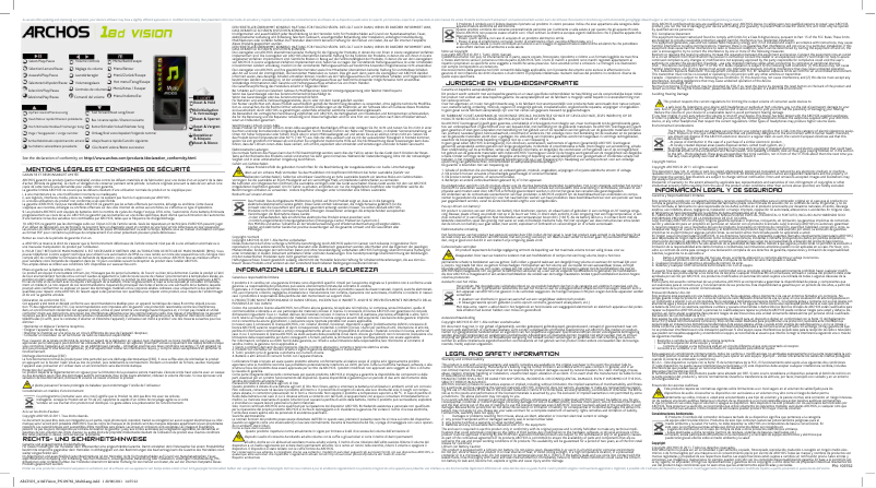 Página 1 del manual Manual de usuario Archos 18d Vision