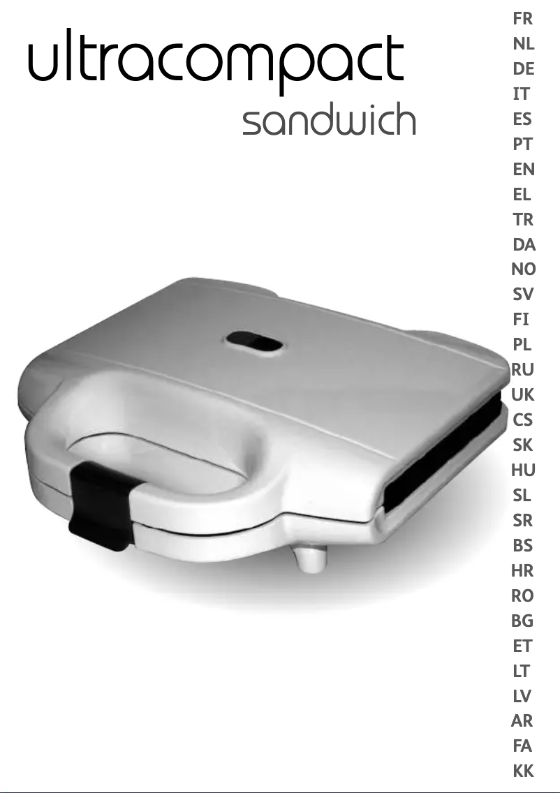 Página nº 1 - Manual de usuario Tefal UltraCompact Sandwich SM1550