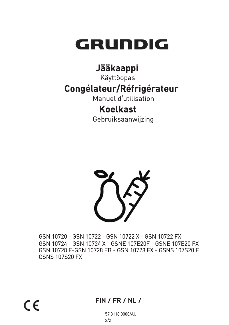 Página 1 del manual Manual de usuario Grundig GSN 10728 FX