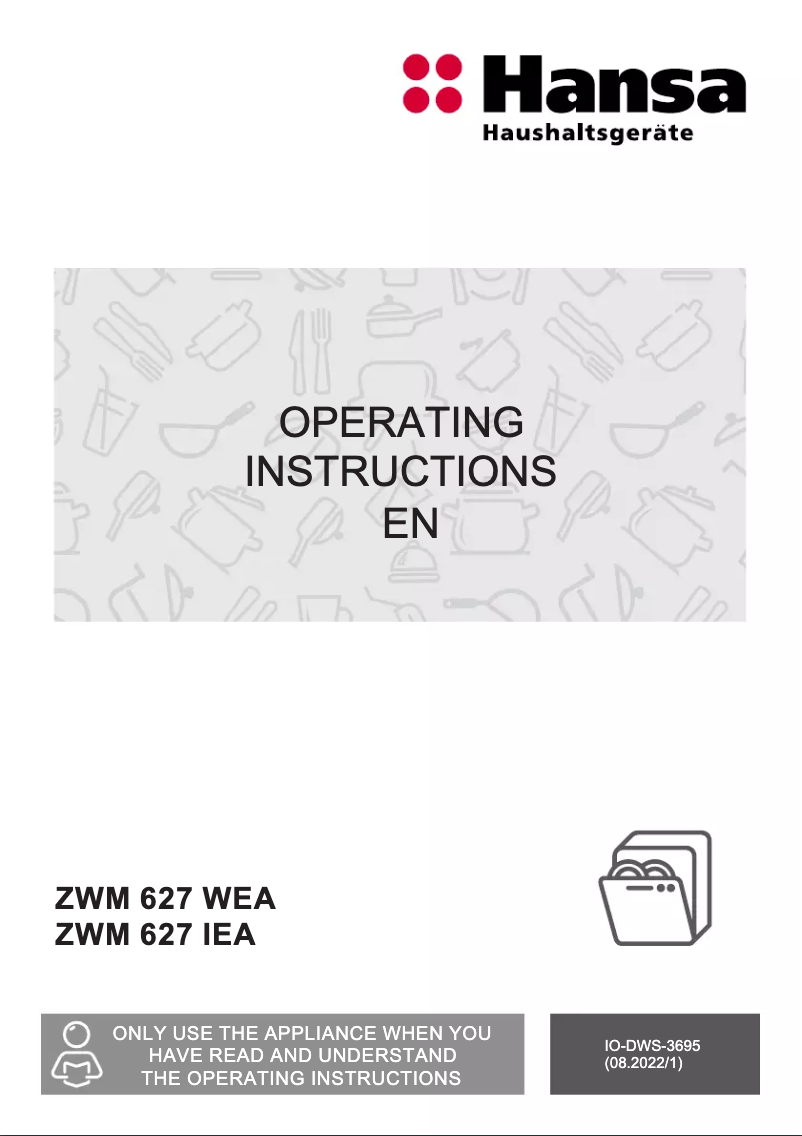 Imagen de la primera página del manual del dispositivo ZWM 627 WEA