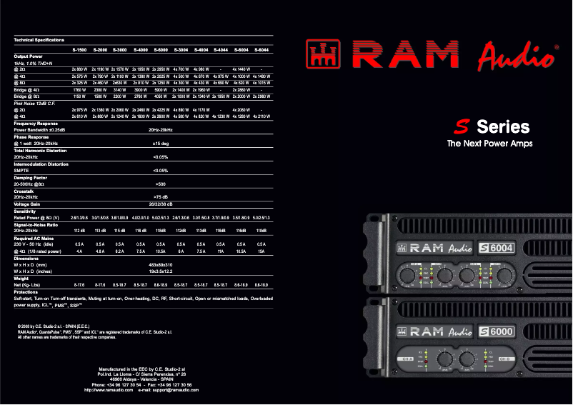 Imagen de la primera página del manual del dispositivo S 6000 DSP GPIO