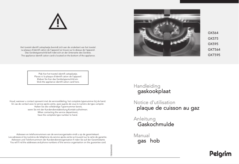 Imagen de la primera página del manual del dispositivo GK595ONYA