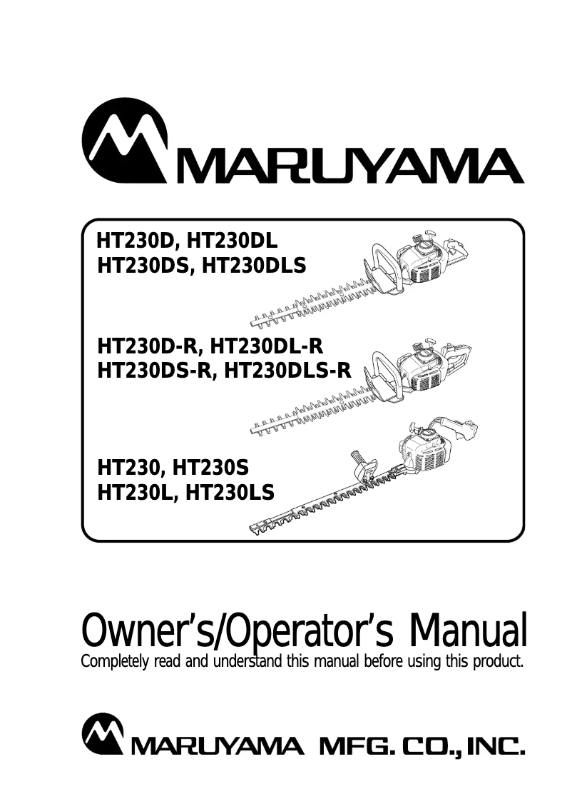 Imagen de la primera página del manual del dispositivo HT230DL