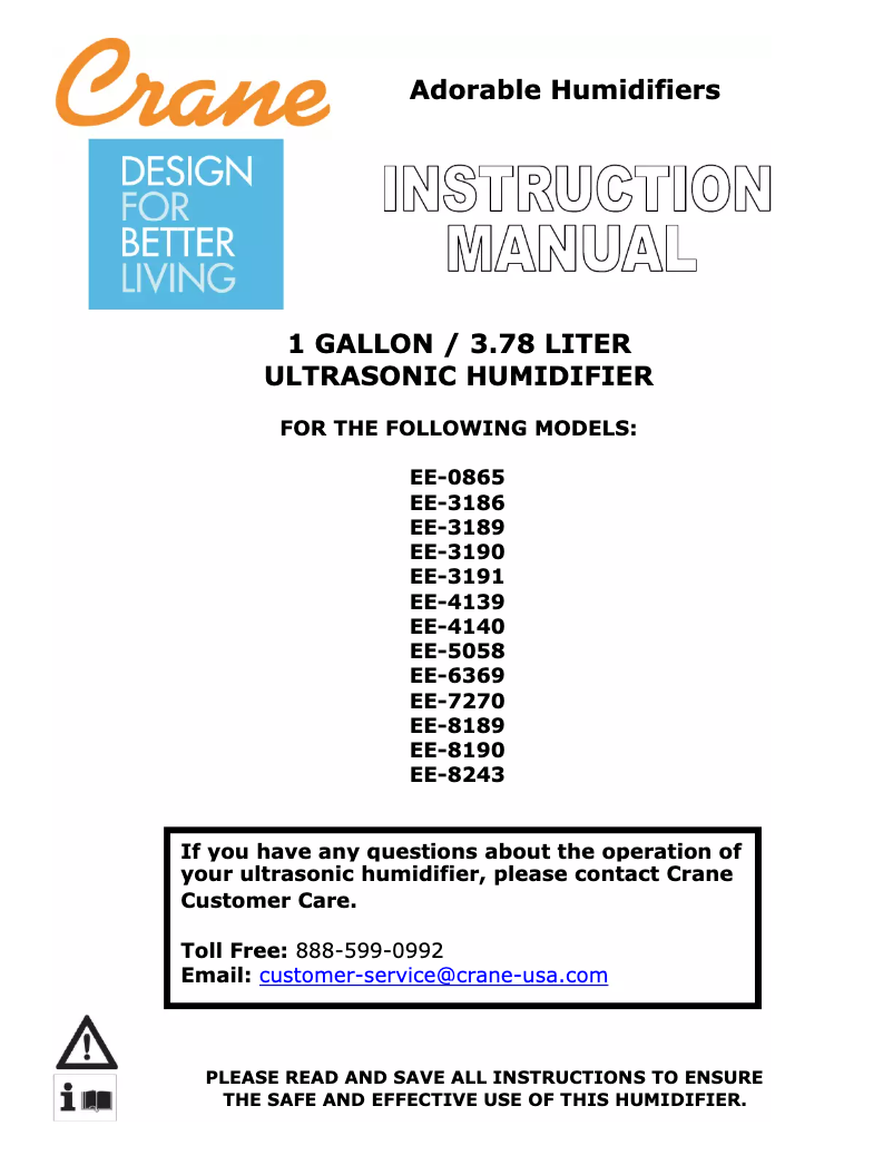 Imagen de la primera página del manual del dispositivo EE-3190