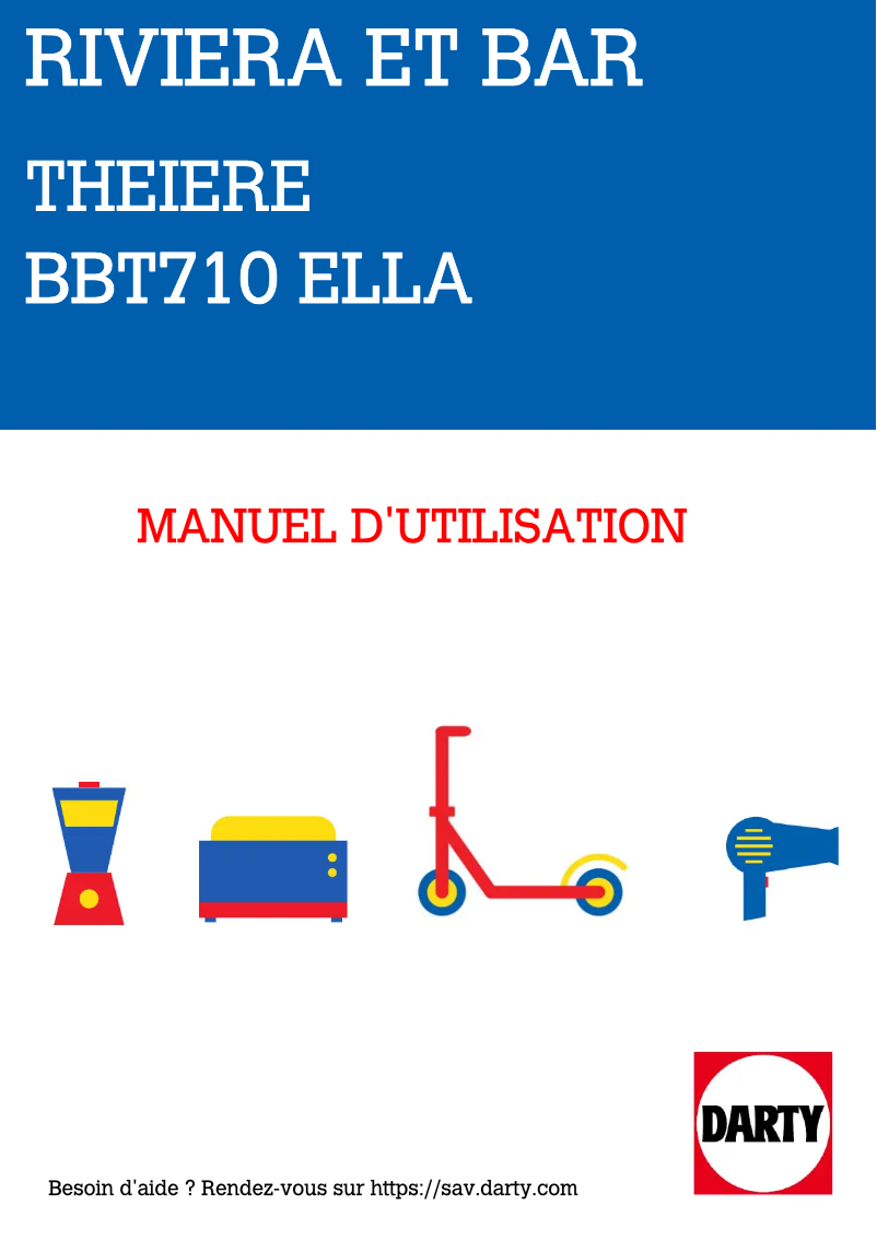 Imagen de la primera página del manual del dispositivo BBT710