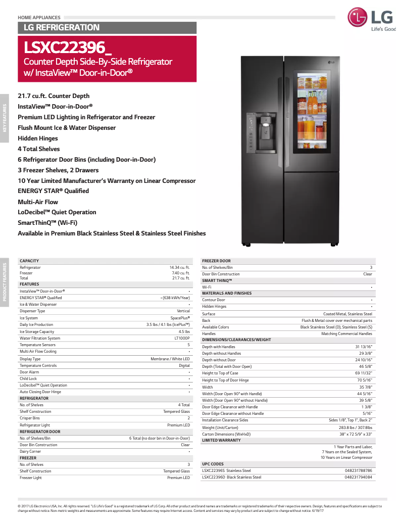 Imagen de la primera página del manual del dispositivo LSXC22396