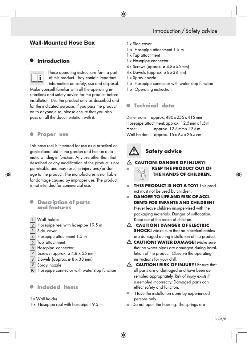 Página nº 1 - Manual de usuario Florabest IAN 70720