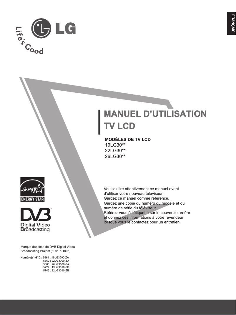 Imagen de la primera página del manual del dispositivo 19LG3010