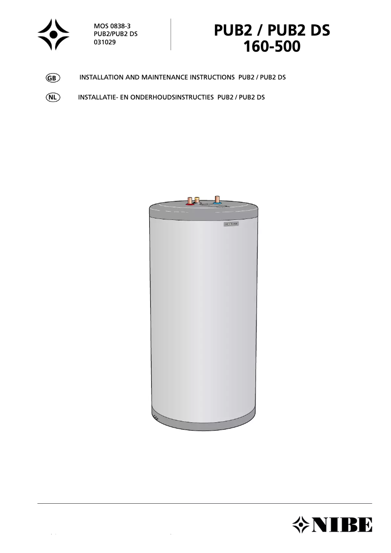 Imagen de la primera página del manual del dispositivo PUB2 DS