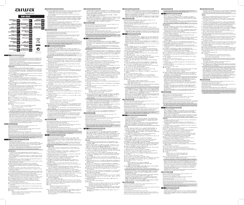 Imagen de la primera página del manual del dispositivo SW-500