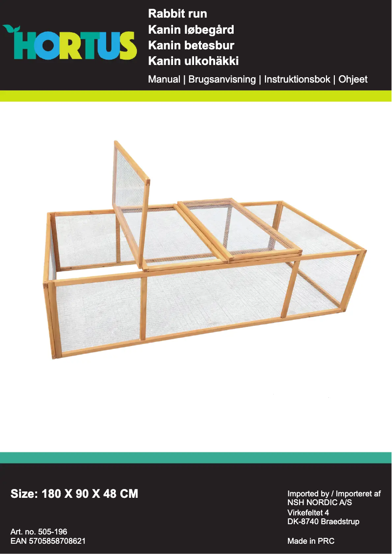 Imagen de la primera página del manual del dispositivo 505-196