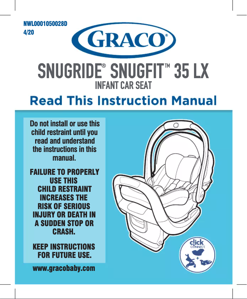 Página 1 del manual Manual de usuario Graco SnugRide SnugFit 35 LX