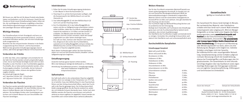 Imagen de la primera página del manual del dispositivo EA 17