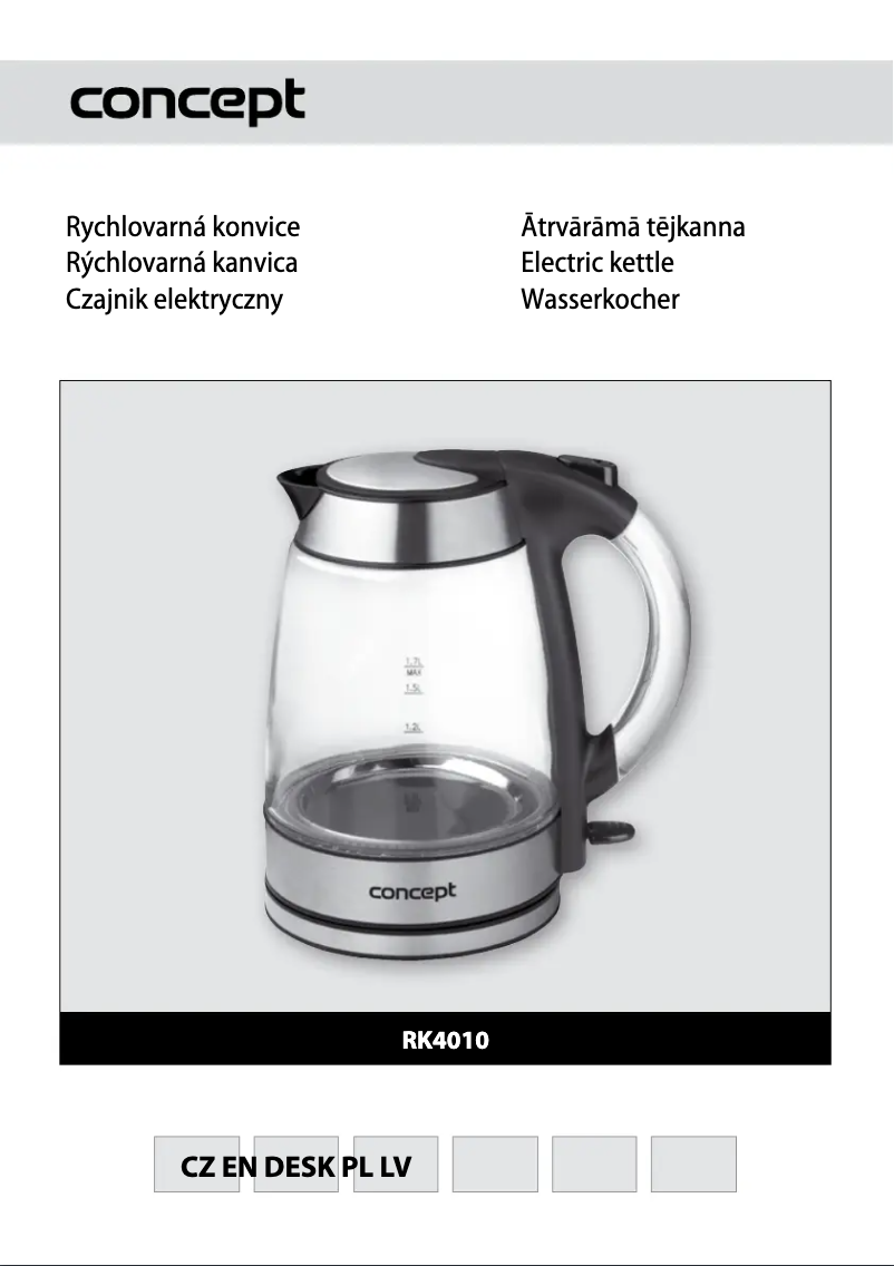 Imagen de la primera página del manual del dispositivo RK-4010