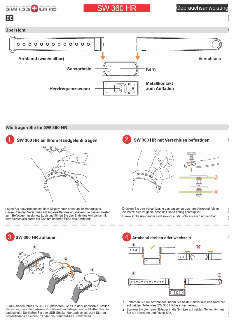 Página 1 del manual Manual de usuario Swisstone SW 360 HR