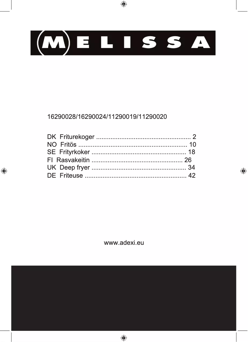 Página 1 del manual Manual de usuario Melissa 16290024