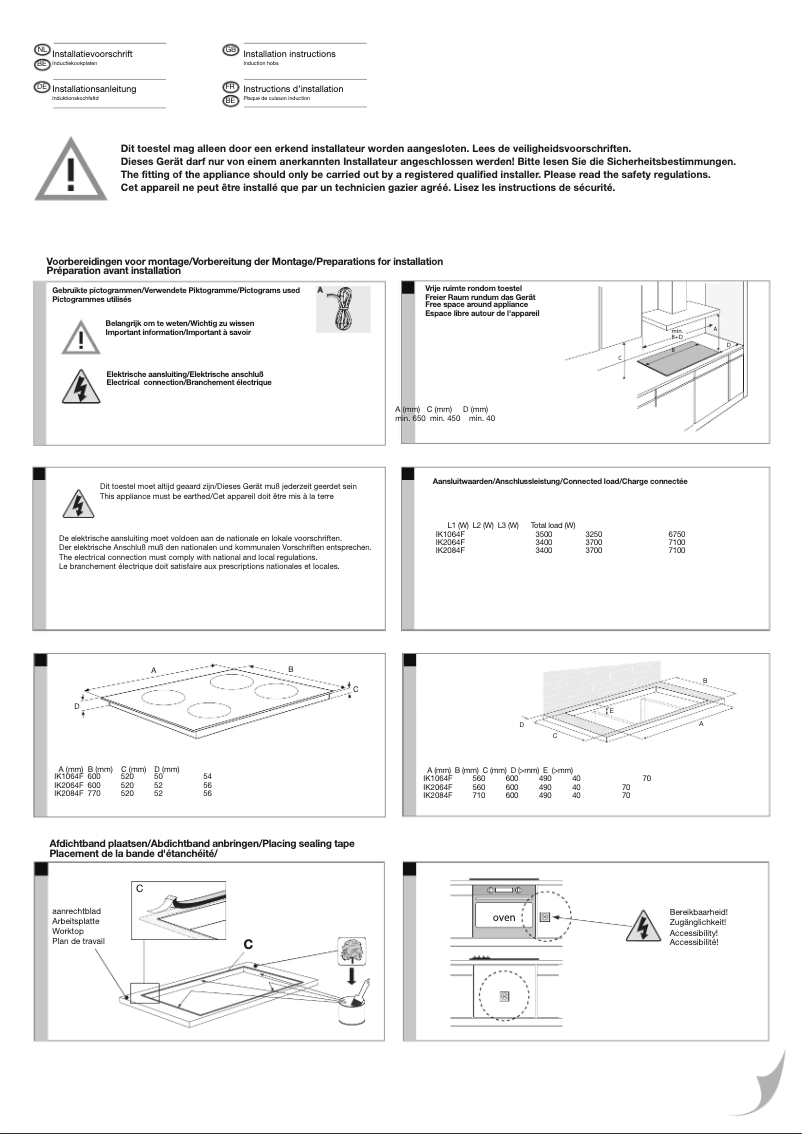 Imagen de la primera página del manual del dispositivo IK1064F