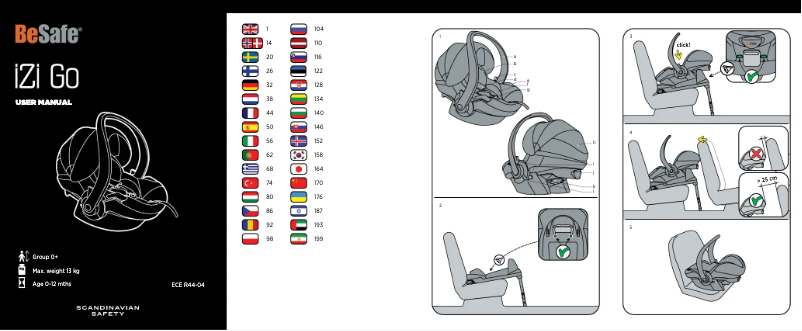 Página 1 del manual Manual de usuario BeSafe IZi Go X1