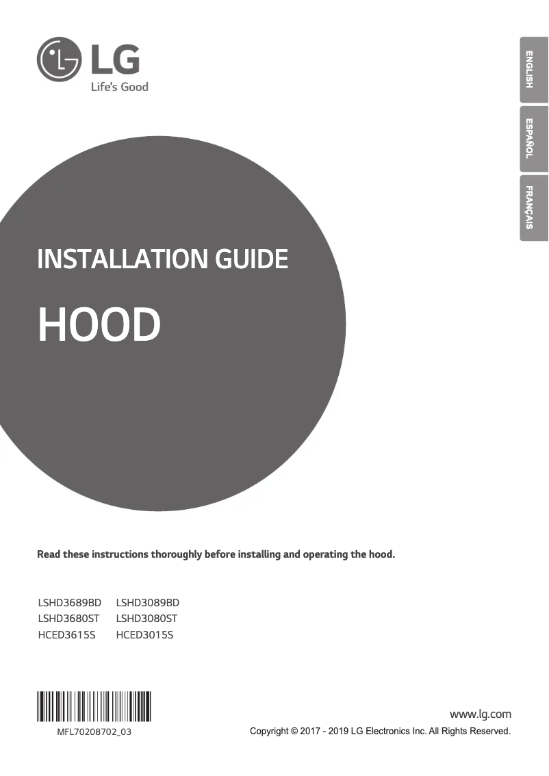 Página nº 1 - Ficha técnica LG HCED3615S