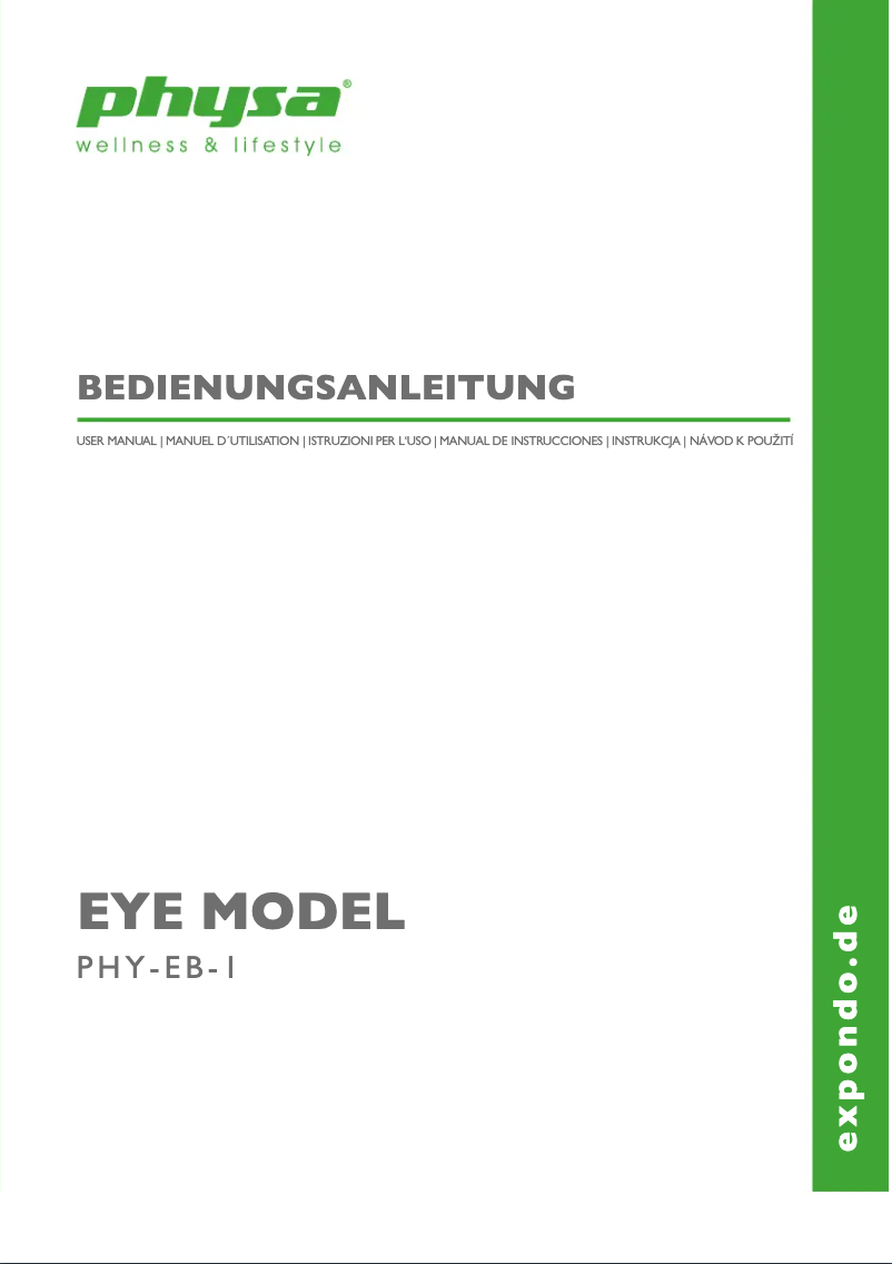 Imagen de la primera página del manual del dispositivo PHY-EB-1