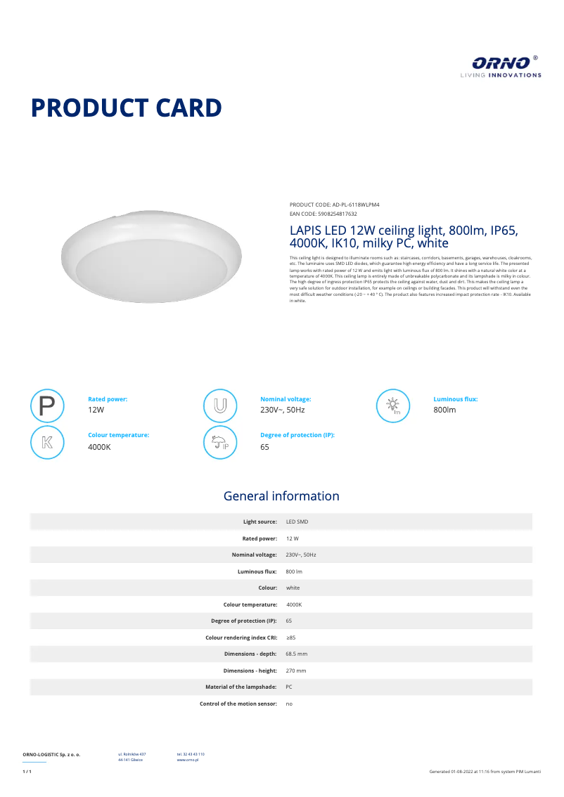 Imagen de la primera página del manual del dispositivo AD-PL-6118WLPM4