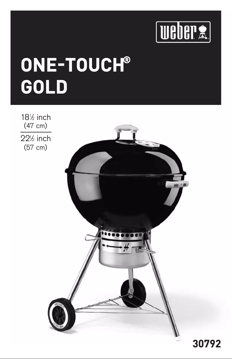 Página nº 1 - Manual de usuario Weber One-Touch Gold 47x57cm