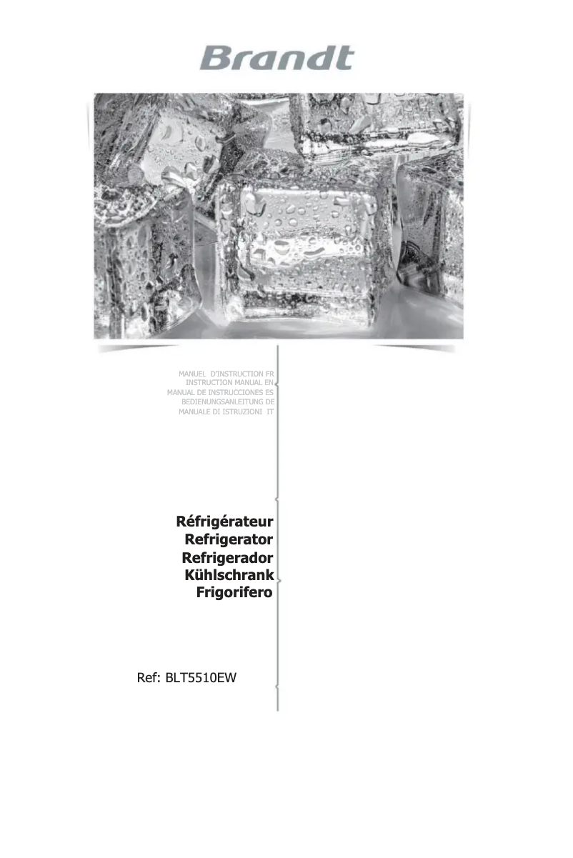 Imagen de la primera página del manual del dispositivo BLT5510EW