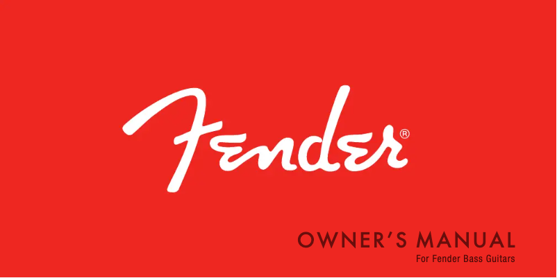 Página nº 1 - Manual de usuario Fender Classic Vibe '70s Jazz Bass V