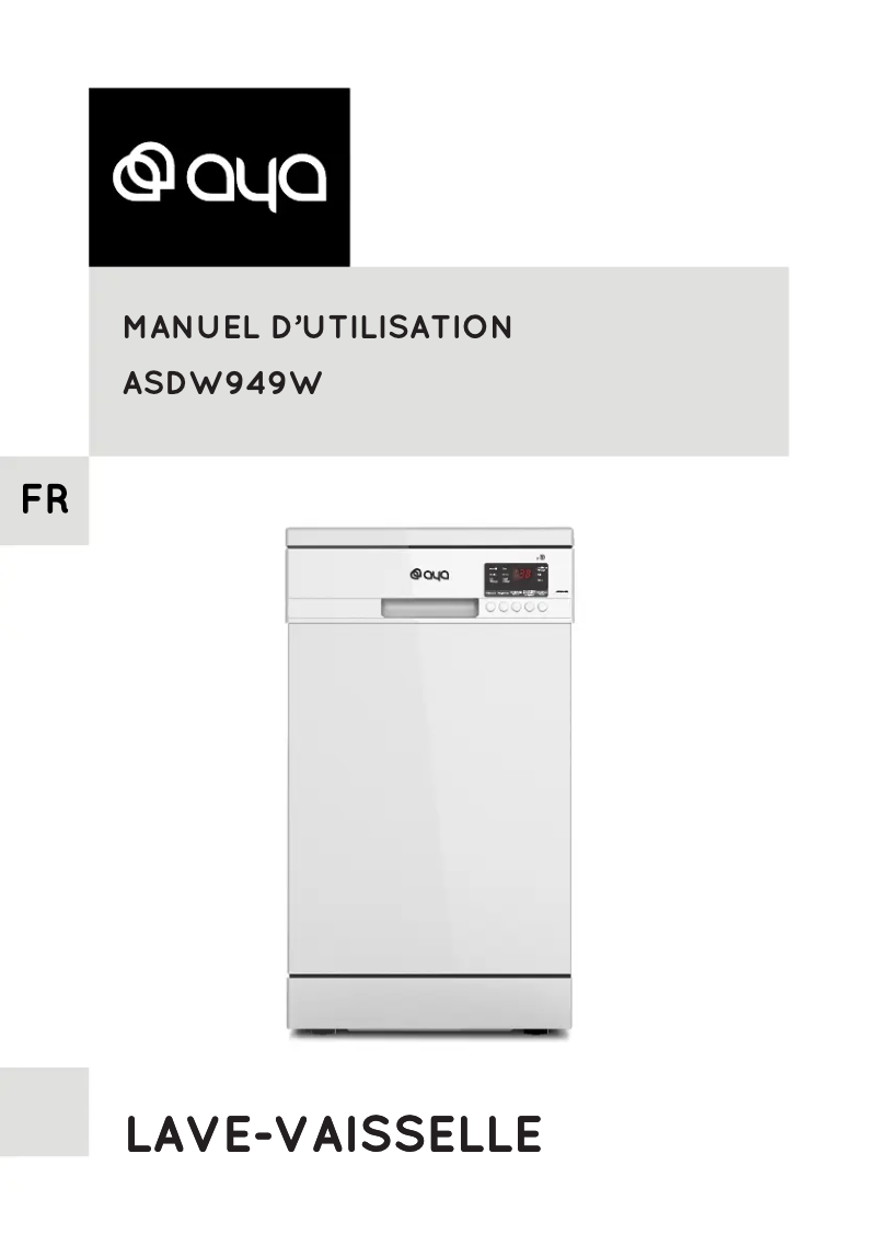 Página 1 del manual Manual de usuario AYA ASDW949W