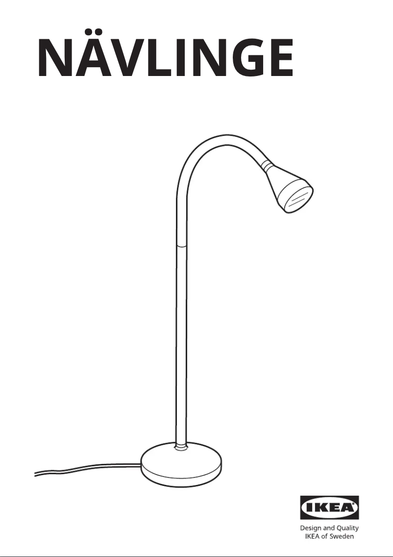 Imagen de la primera página del manual del dispositivo NÄVLINGE 505.747.17