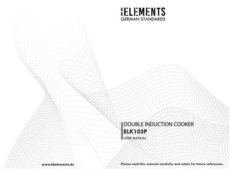 Imagen de la primera página del manual del dispositivo ELK103P