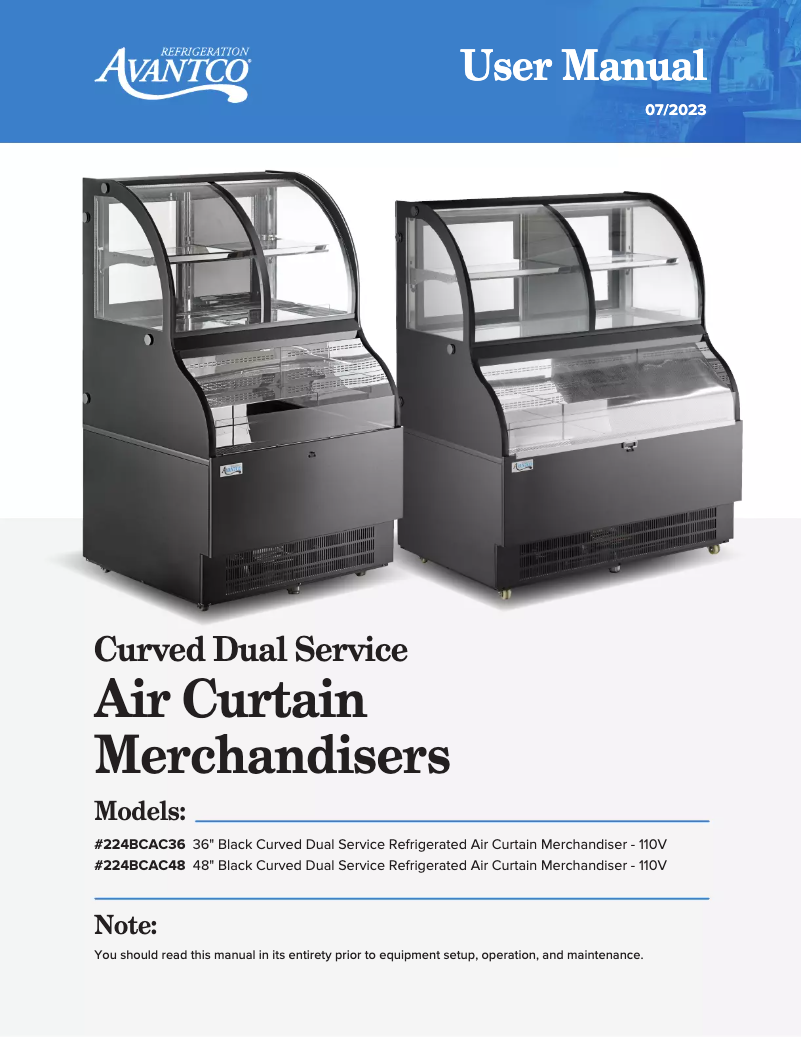 Imagen de la primera página del manual del dispositivo BC-36-SB