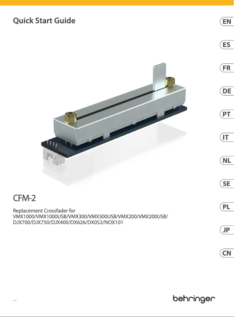 Página 1 del manual Manual de usuario Behringer CFM-2
