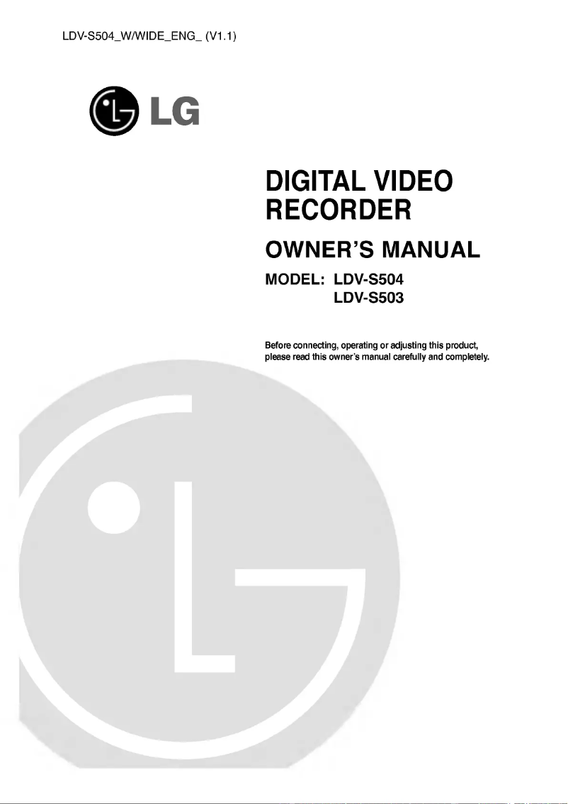 Imagen de la primera página del manual del dispositivo LDV-S504