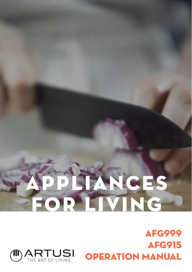 Página 1 del manual Manual de usuario Artusi AFG999B