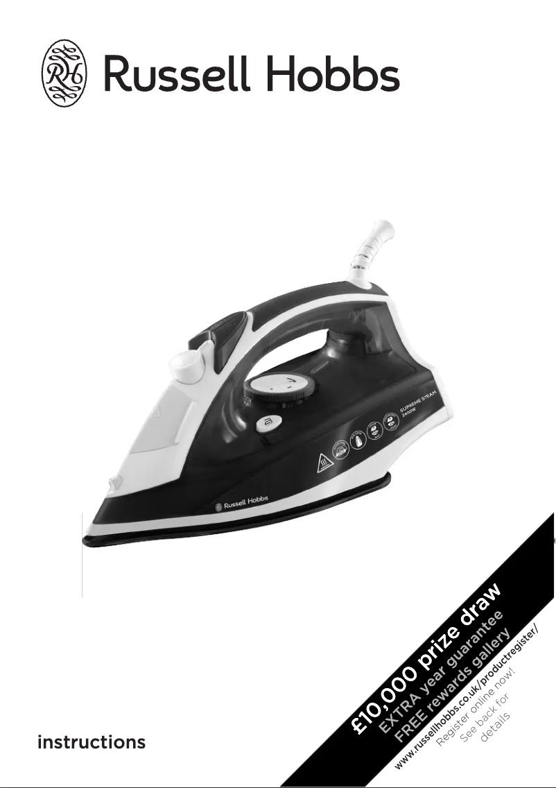 Página 1 del manual Manual de usuario Russell Hobbs Supreme Steam 23062
