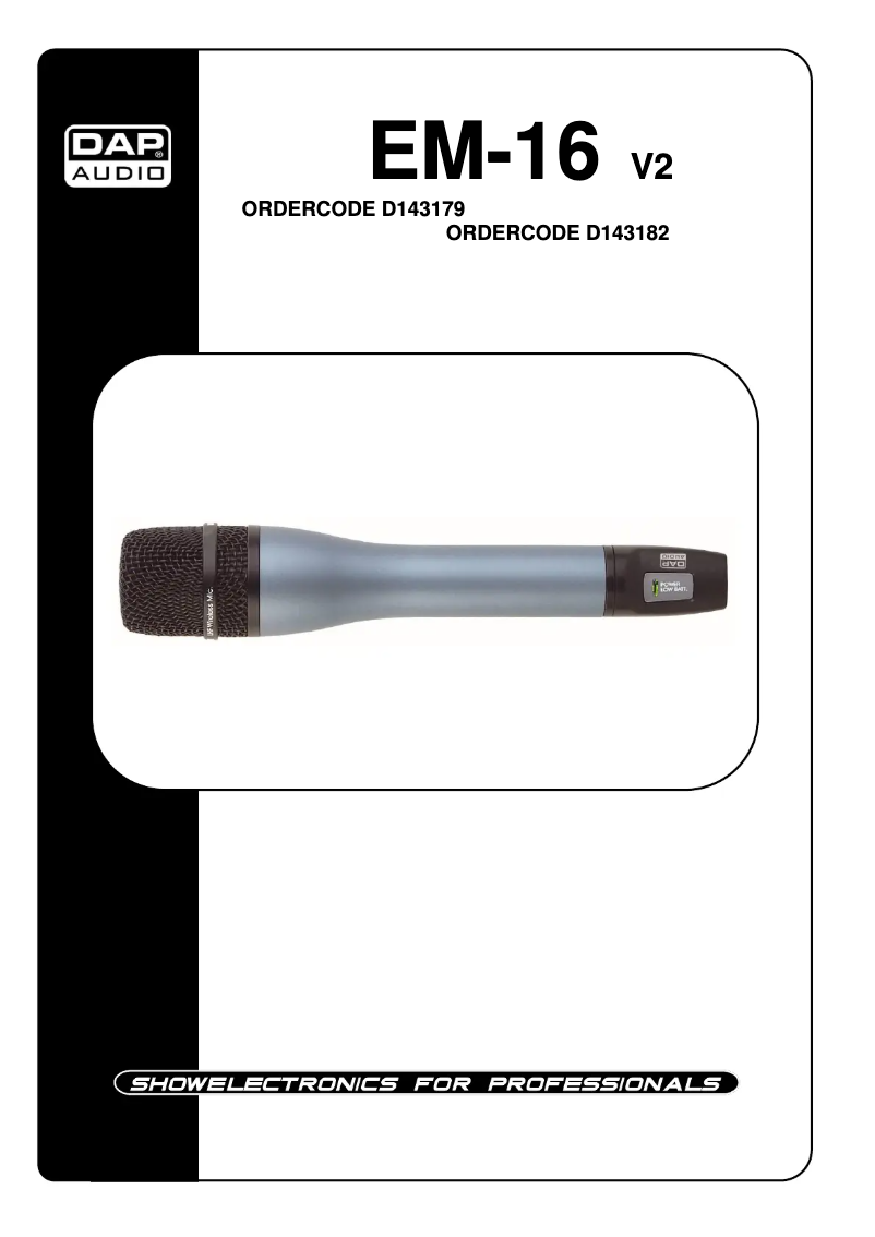 Imagen de la primera página del manual del dispositivo EM-16