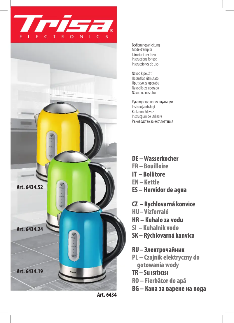 Imagen de la primera página del manual del dispositivo Vario Control 6434.52