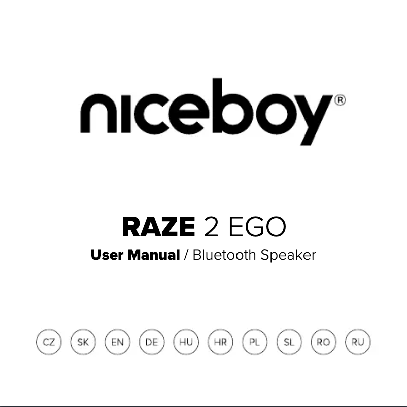 Página 1 del manual Manual de usuario Niceboy RAZE 2 ego