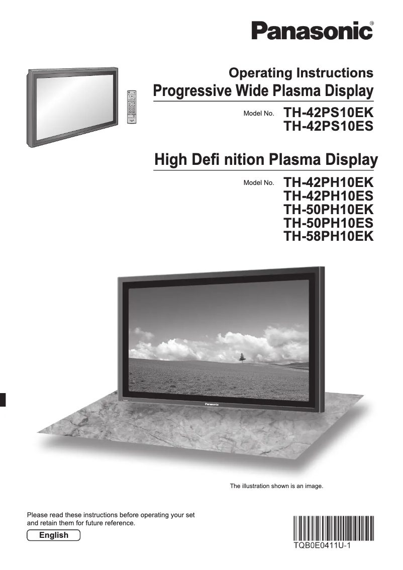 Página nº 1 - Manual de usuario Panasonic TH-42PS10ES