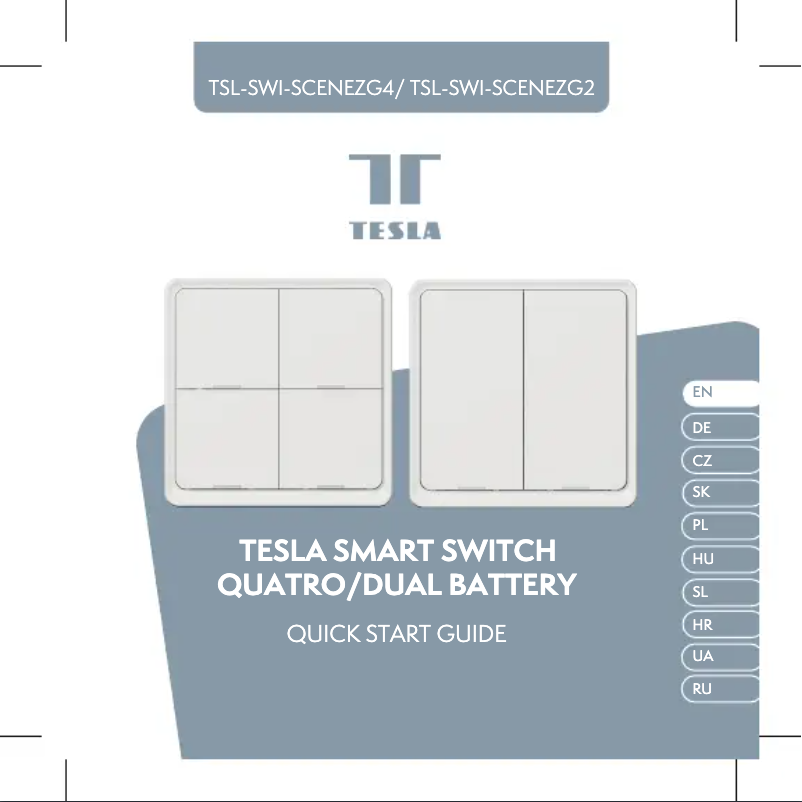 Imagen de la primera página del manual del dispositivo Smart Switch Dual Battery