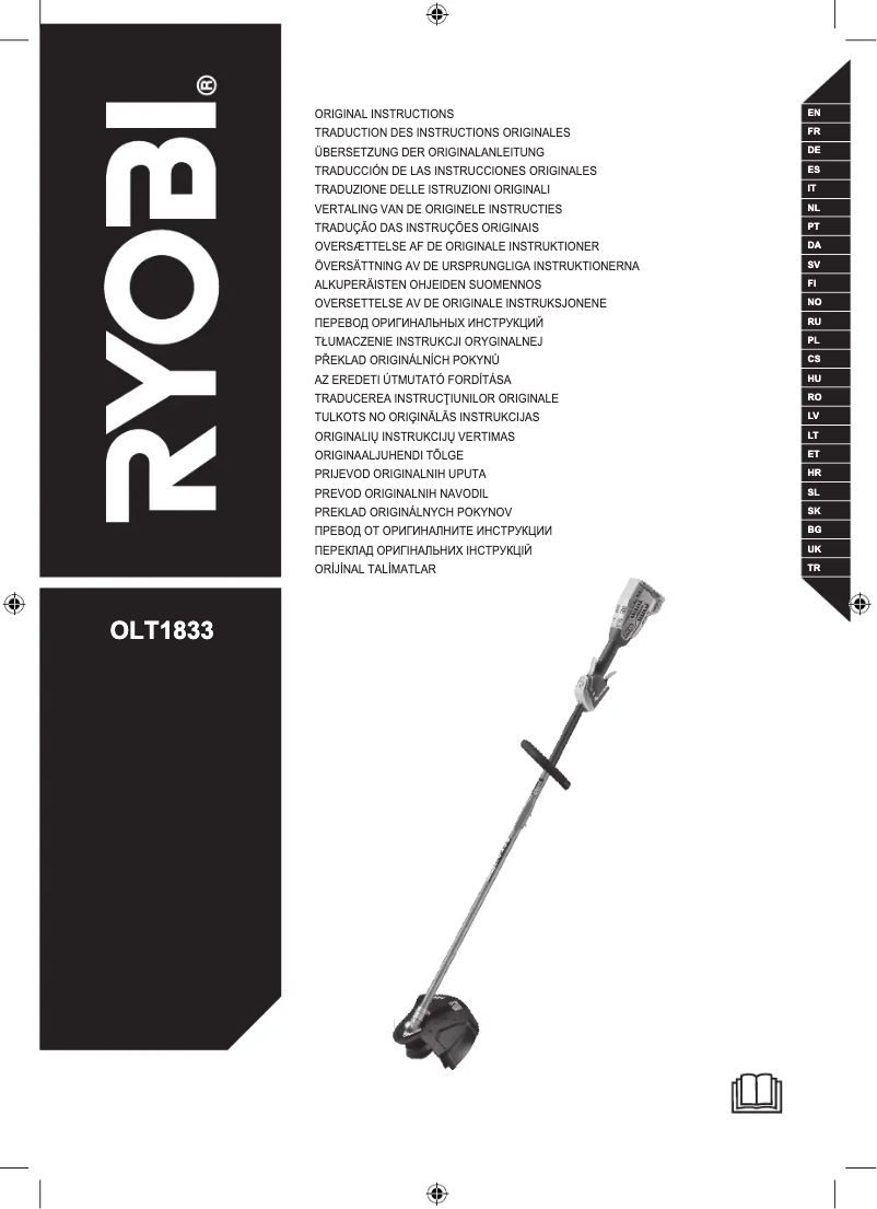 Página nº 1 - Manual de usuario RYOBI RLT18X3350