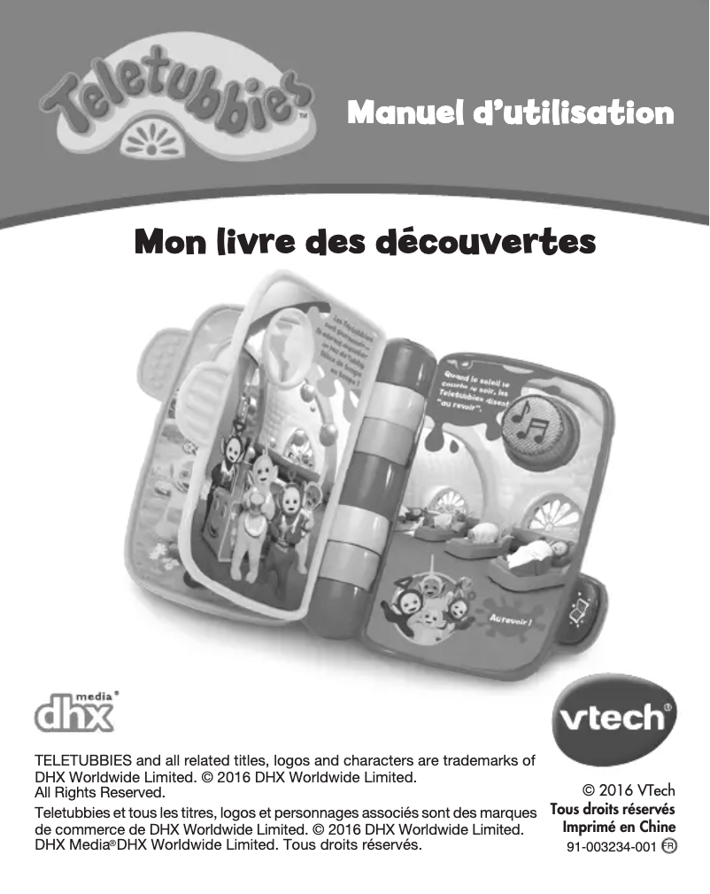 Imagen de la primera página del manual del dispositivo Mon livre des découvertes