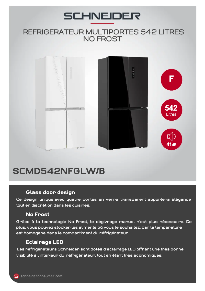 Imagen de la primera página del manual del dispositivo SCMD542NFGLB