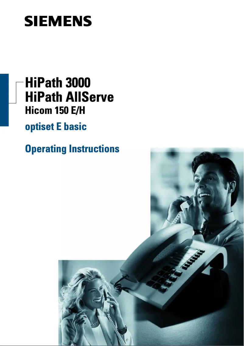 Página 1 del manual Manual de usuario Siemens Optiset E basic