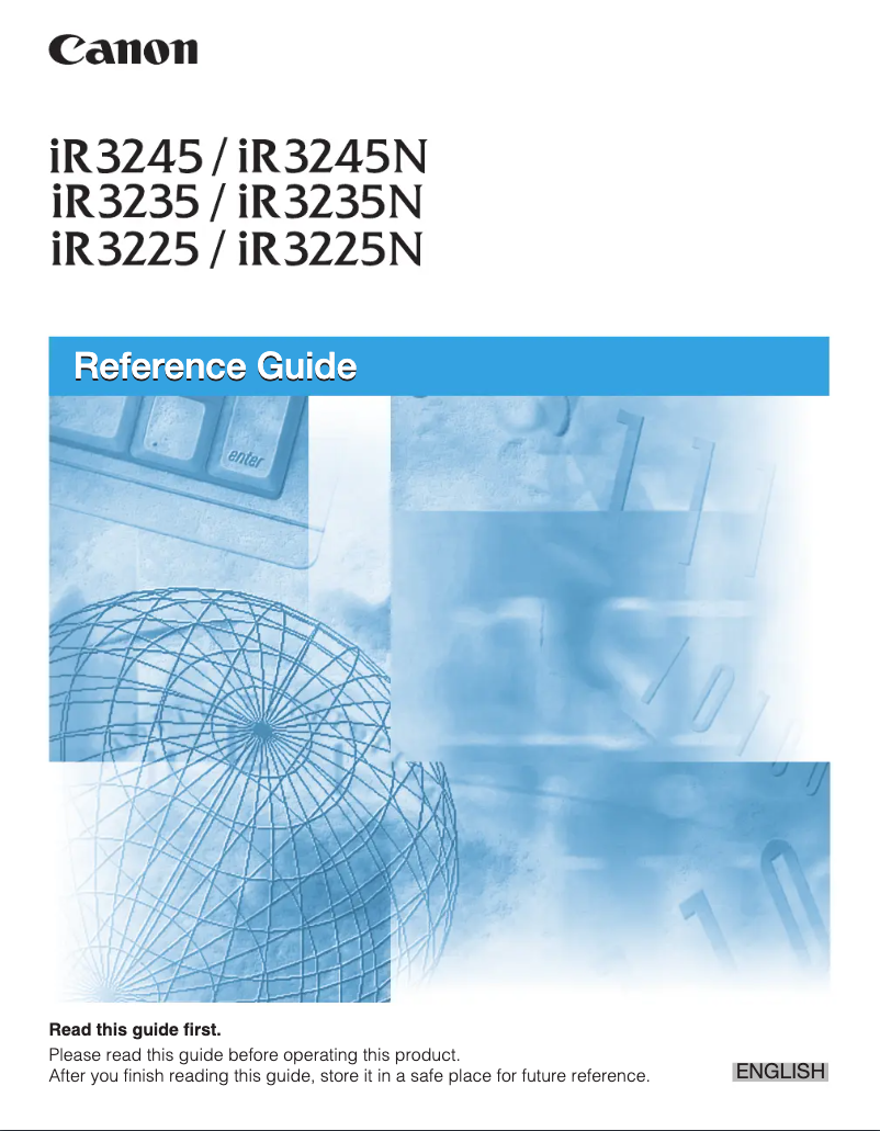 Página 1 del manual Manual de usuario Canon iR3245N