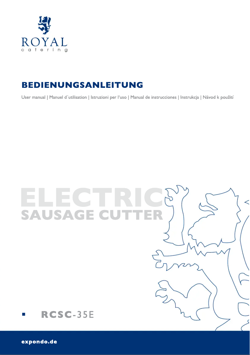 Imagen de la primera página del manual del dispositivo RCSC-35E